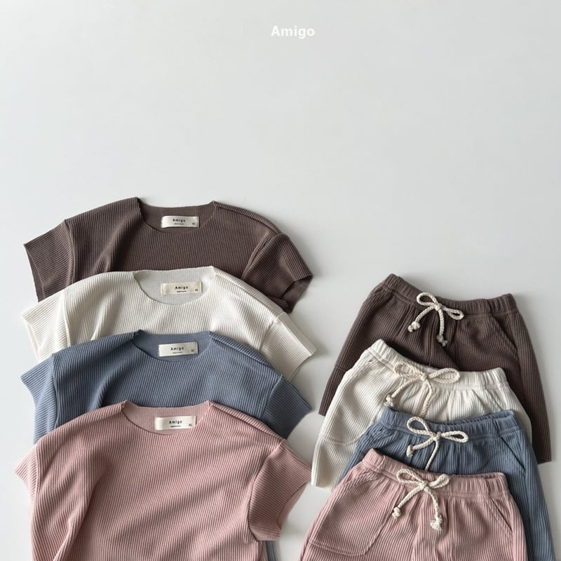 Amigo - Korean Children Fashion - #kidzfashiontrend - Vera Ribbed Set - 2