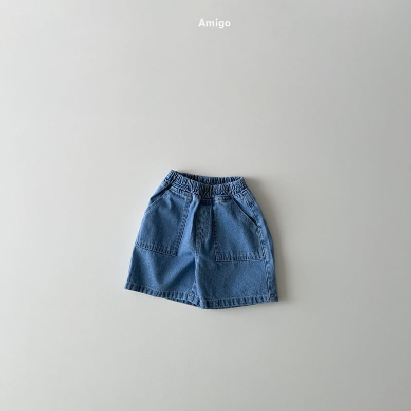 Amigo - Korean Children Fashion - #littlefashionista - Back Pocket Denim Pants