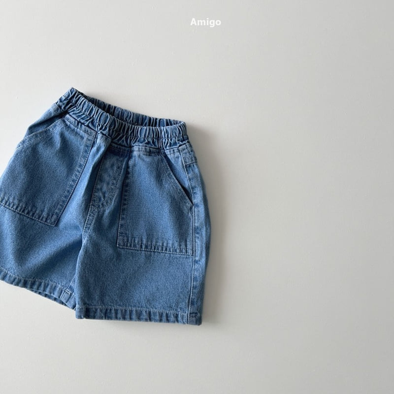 Amigo - Korean Children Fashion - #magicofchildhood - Back Pocket Denim Pants - 2