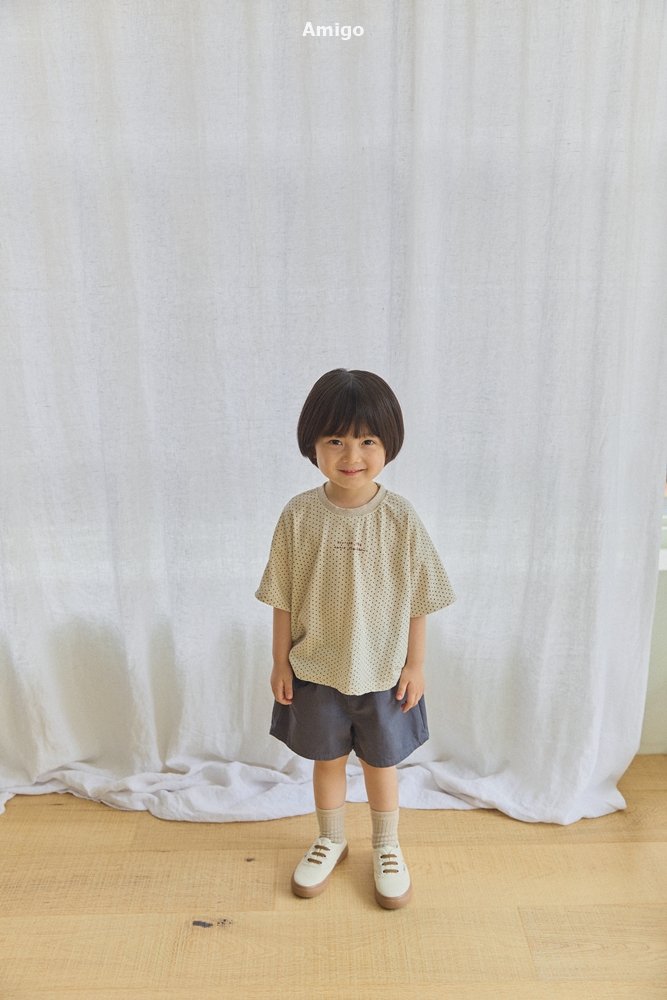 Amigo - Korean Children Fashion - #magicofchildhood - Linen Dot Tee - 11