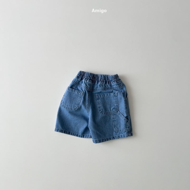 Amigo - Korean Children Fashion - #minifashionista - Back Pocket Denim Pants - 3