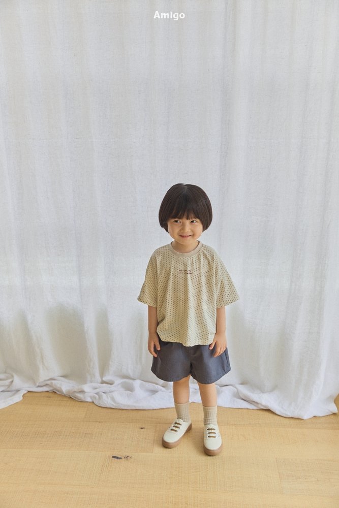 Amigo - Korean Children Fashion - #minifashionista - Linen Dot Tee - 12