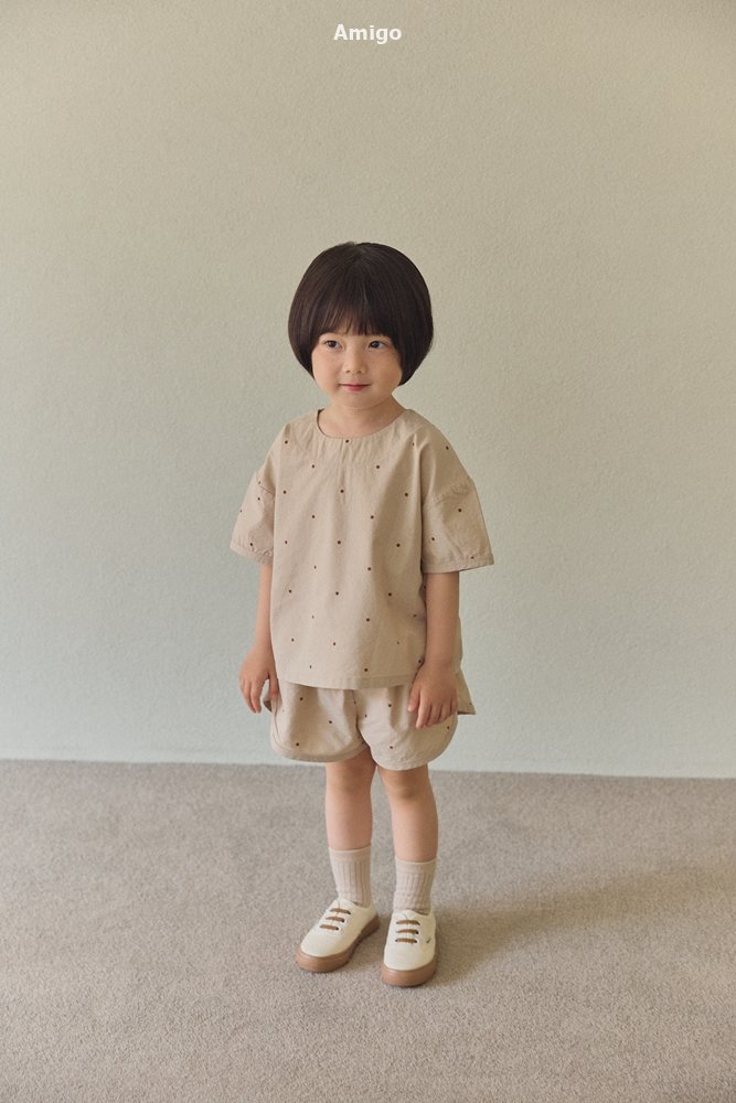Amigo - Korean Children Fashion - #prettylittlegirls - Dot Set - 9