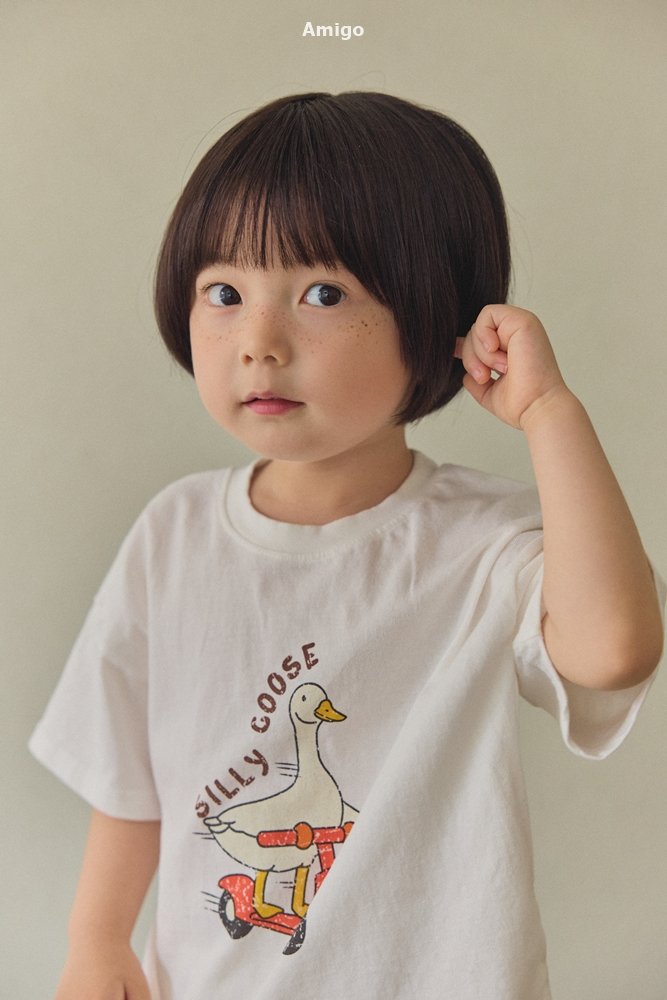 Amigo - Korean Children Fashion - #prettylittlegirls - Goose Tee - 7