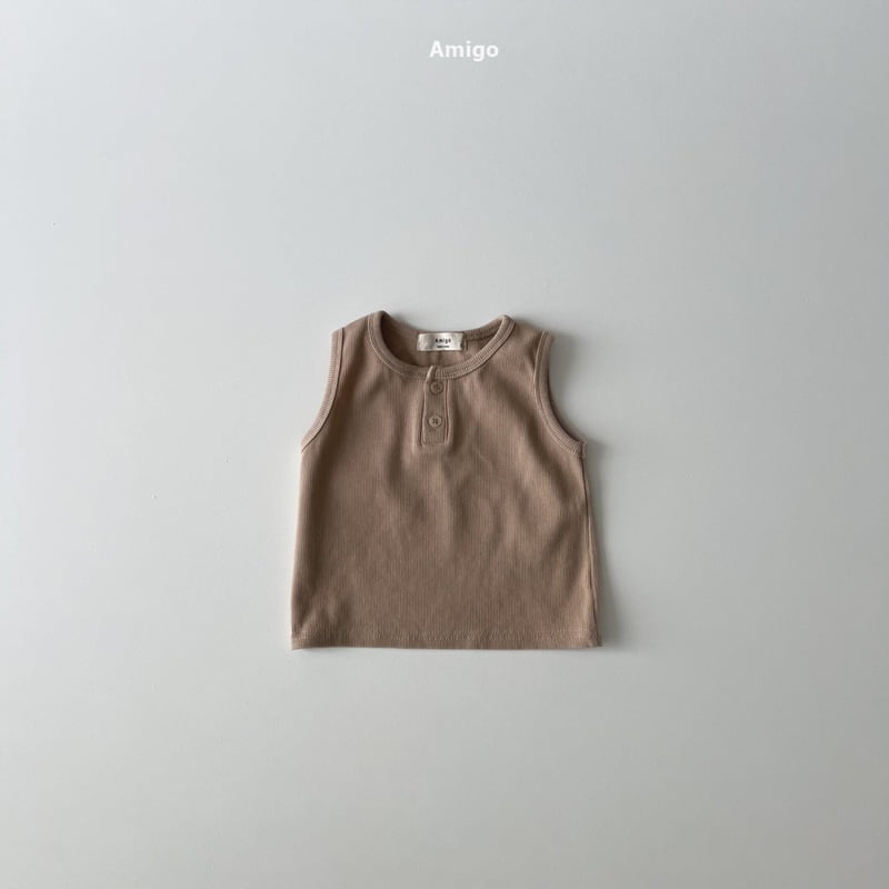 Amigo - Korean Children Fashion - #prettylittlegirls - Lunch Solid Sleeveless - 5