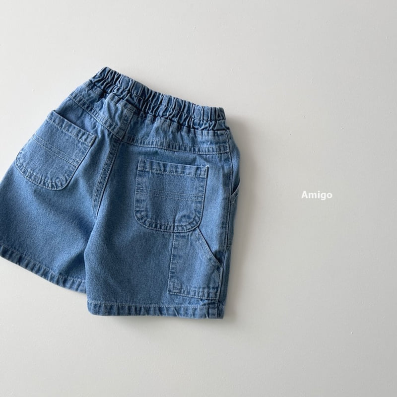 Amigo - Korean Children Fashion - #minifashionista - Back Pocket Denim Pants - 4