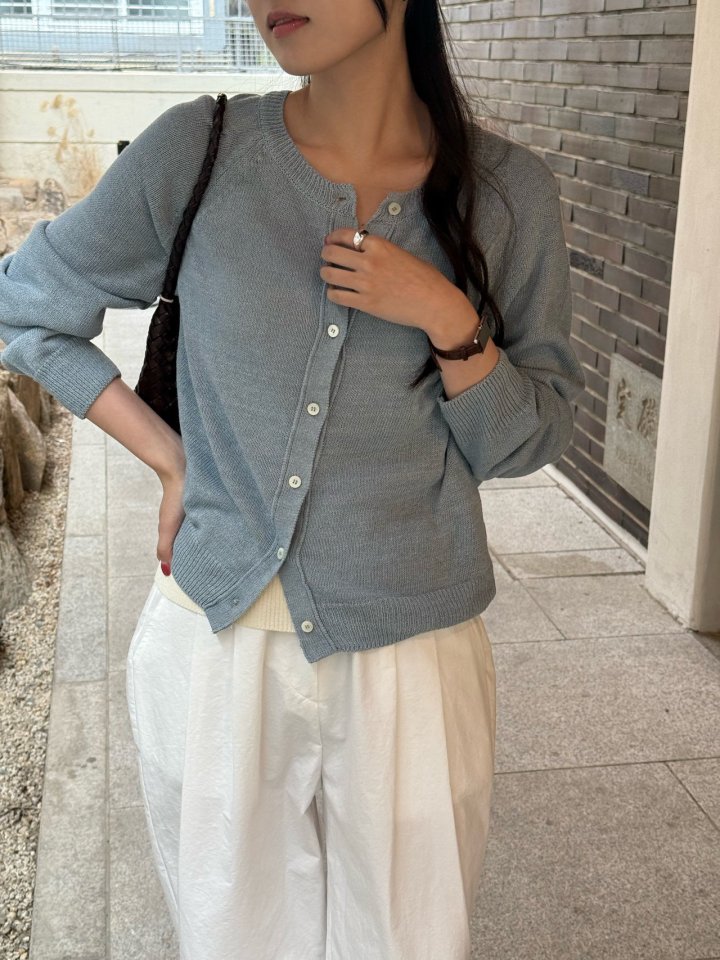 Amygrace - Korean Women Fashion - #momslook - Roman Linen Cardigan - 10