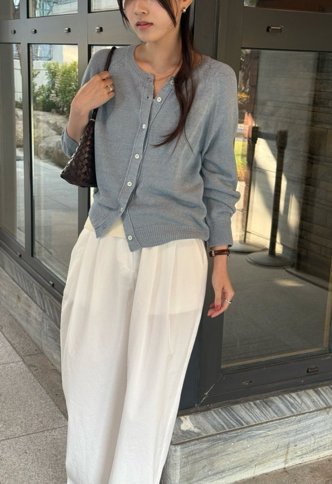 Amygrace - Korean Women Fashion - #momslook - Roman Linen Cardigan - 8
