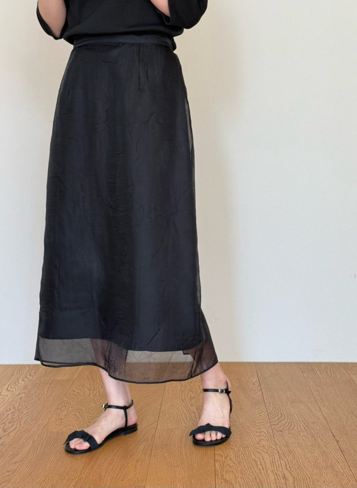 Amygrace - Korean Women Fashion - #momslook - See Through Tone Skirt - 3