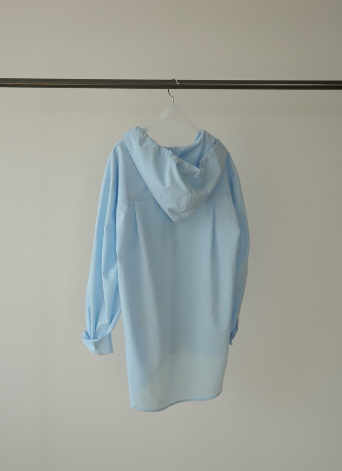 Amygrace - Korean Women Fashion - #momslook - Tint Hood Shirt - 2