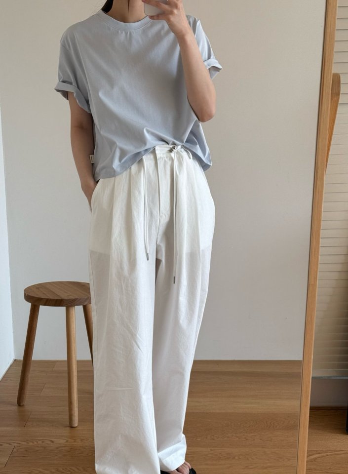 Amygrace - Korean Women Fashion - #momslook - Crop Short Sleeved Tee - 3