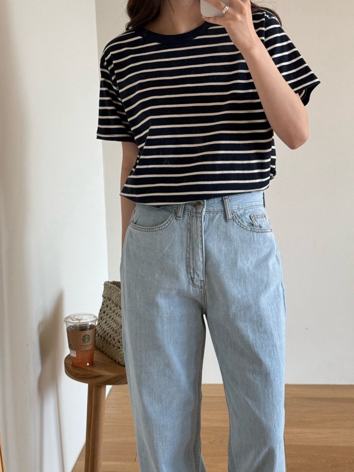 Amygrace - Korean Women Fashion - #momslook - Purely Denim Pants - 6
