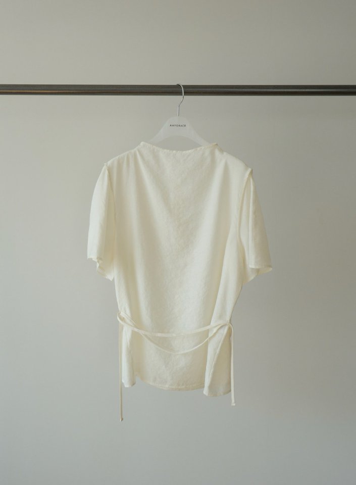 Amygrace - Korean Women Fashion - #womensfashion - Half High Neck Blouse