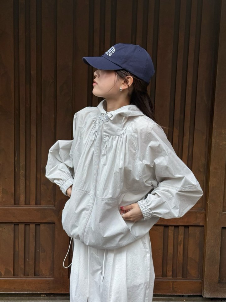 Amygrace - Korean Women Fashion - #womensfashion - Shirring Hood Blouson - 6