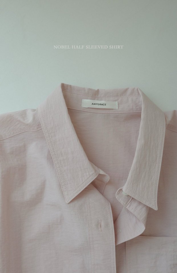 Amygrace - Korean Women Fashion - #womensfashion - Noel Short Sleeved Shirt