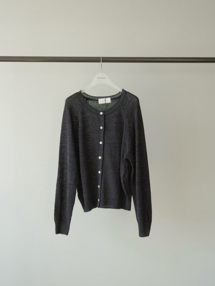 Amygrace - Korean Women Fashion - #womensfashion - Roman Linen Cardigan