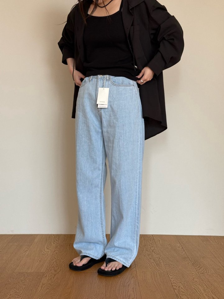 Amygrace - Korean Women Fashion - #womensfashion - Purely Denim Pants - 3