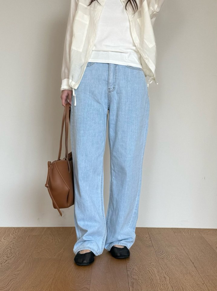 Amygrace - Korean Women Fashion - #womensfashion - Purely Denim Pants - 7