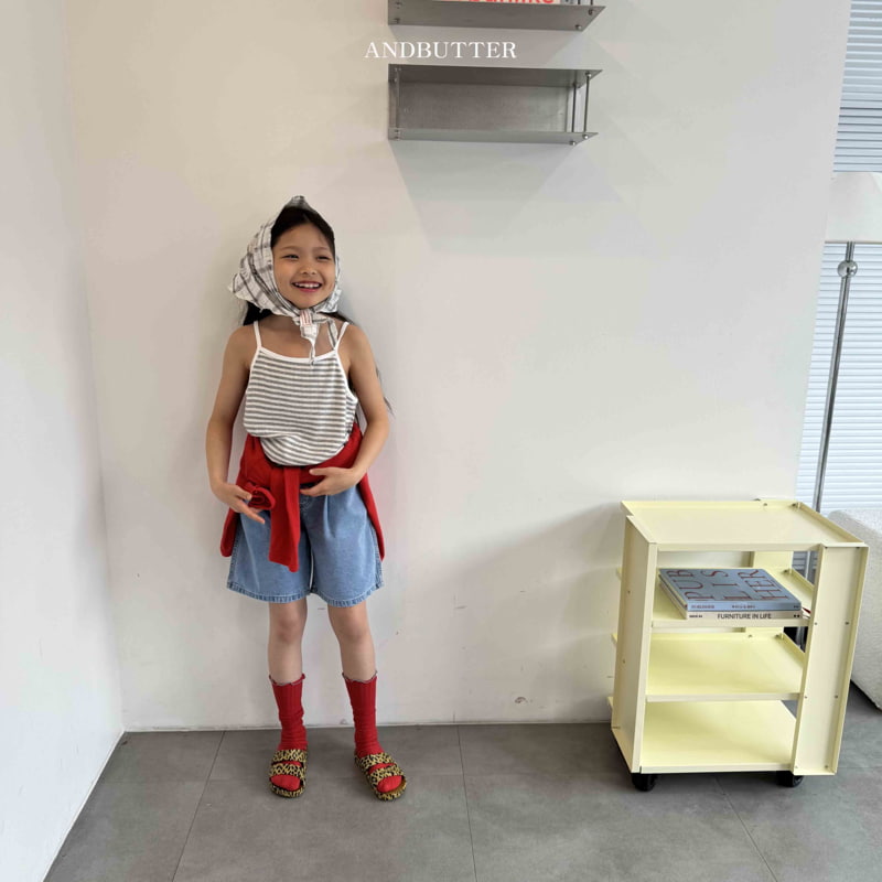 Andbutter - Korean Children Fashion - #Kfashion4kids - Heart Pocket Denim Pants - 9