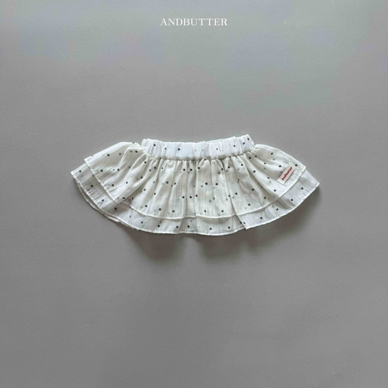 Andbutter - Korean Children Fashion - #kidzfashiontrend - Dot Frill Skirt - 4