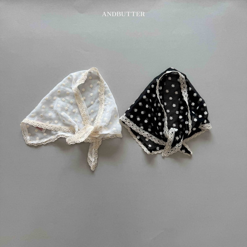 Andbutter - Korean Children Fashion - #Kfashion4kids - Flower Lace Kerchief