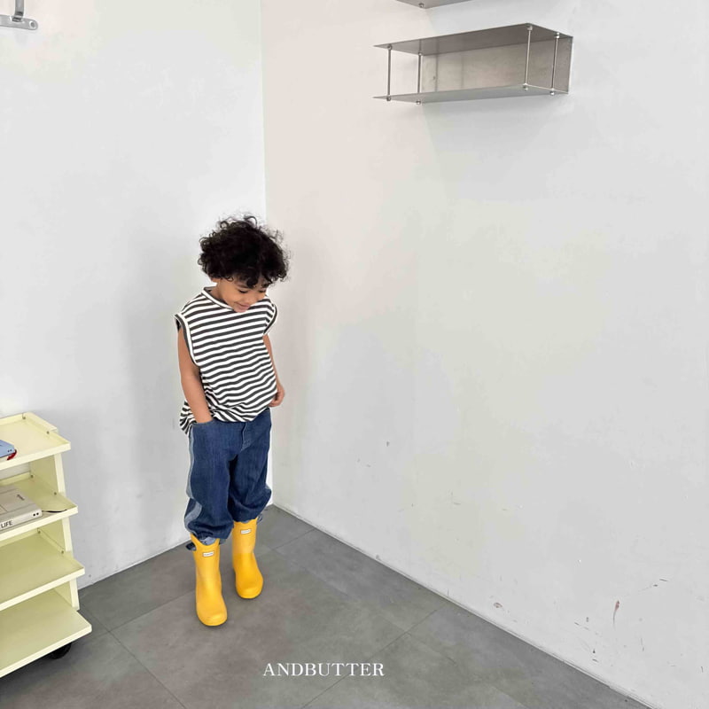 Andbutter - Korean Children Fashion - #childofig - Linen Mix Denim Pants - 7