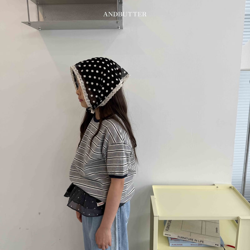 Andbutter - Korean Children Fashion - #childofig - Flower Lace Kerchief - 6