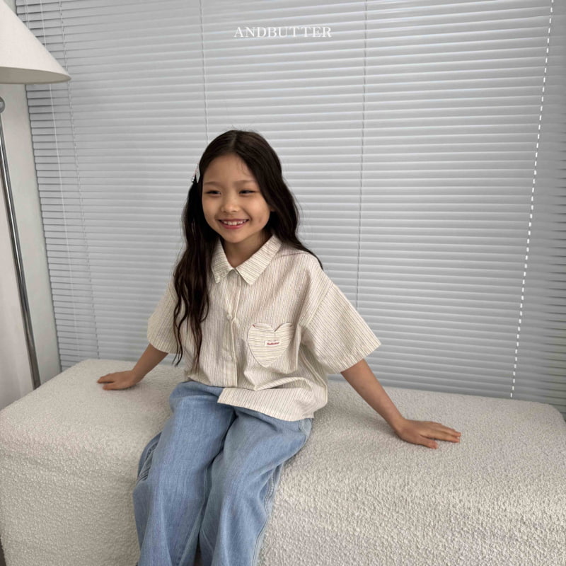 Andbutter - Korean Children Fashion - #fashionkids - Love Point Shirt - 10