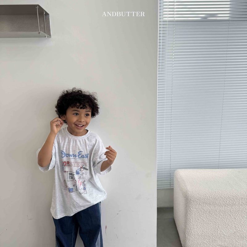 Andbutter - Korean Children Fashion - #kidsshorts - East Tee - 7