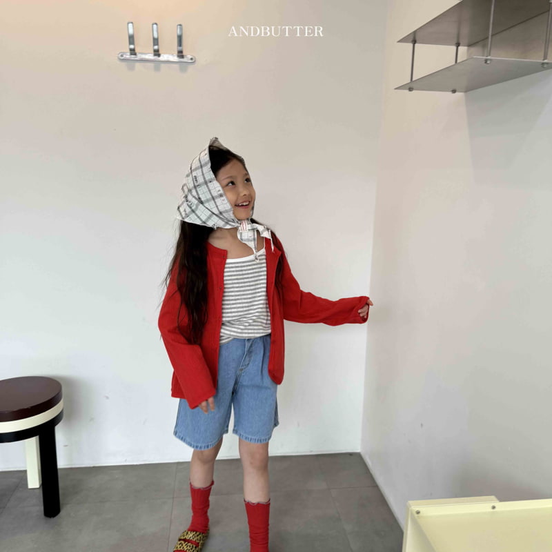 Andbutter - Korean Children Fashion - #kidsstore - Heart Pocket Denim Pants - 7
