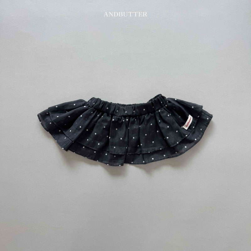 Andbutter - Korean Children Fashion - #littlefashionista - Dot Frill Skirt - 5