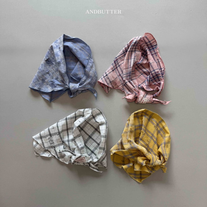 Andbutter - Korean Children Fashion - #littlefashionista - Vintage Checkered Kerchief