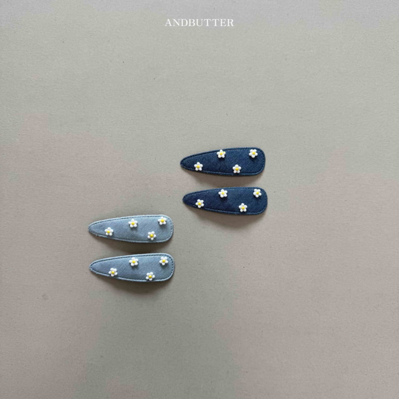 Andbutter - Korean Children Fashion - #magicofchildhood - Daisy Denim Pin