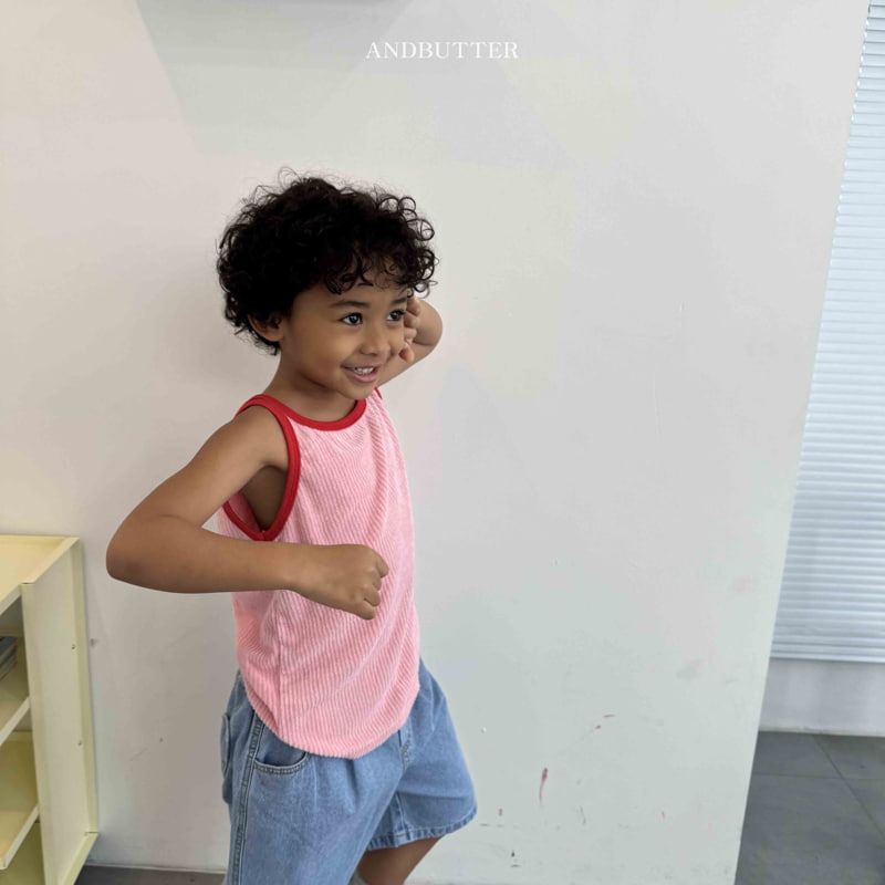 Andbutter - Korean Children Fashion - #littlefashionista - Double Terry Sleeveless - 4