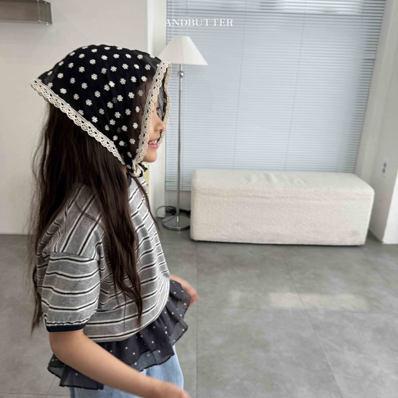 Andbutter - Korean Children Fashion - #magicofchildhood - Flower Lace Kerchief - 3