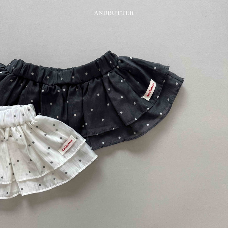 Andbutter - Korean Children Fashion - #minifashionista - Dot Frill Skirt - 7