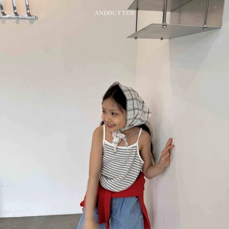 Andbutter - Korean Children Fashion - #minifashionista - Vintage Checkered Kerchief - 3