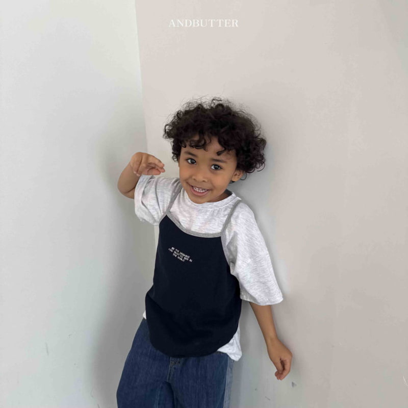 Andbutter - Korean Children Fashion - #prettylittlegirls - Waffle Raglan Sleeveless - 10