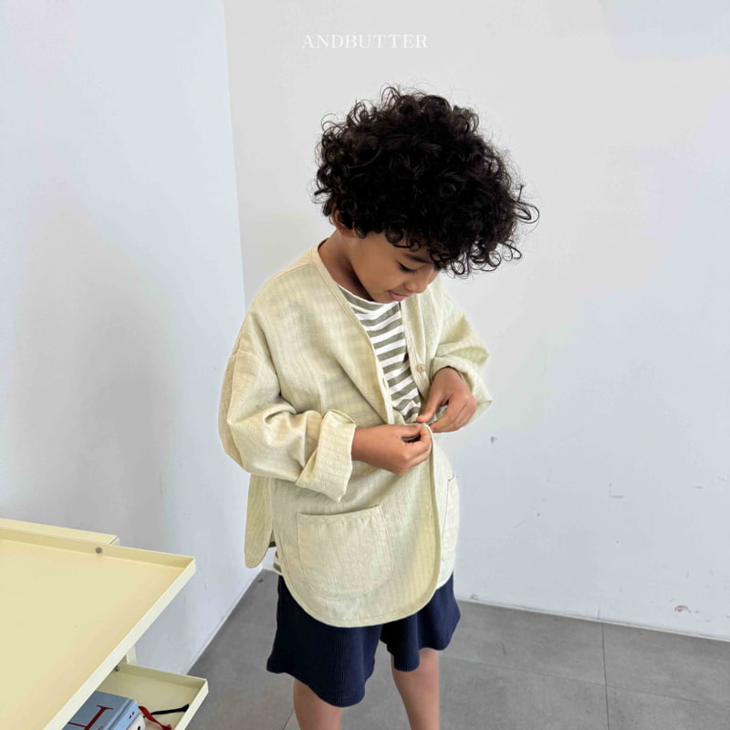 Andbutter - Korean Children Fashion - #toddlerclothing - Summer Pocket Jacket - 4