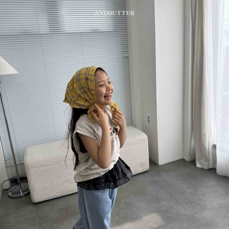 Andbutter - Korean Children Fashion - #todddlerfashion - Vintage Checkered Kerchief - 5