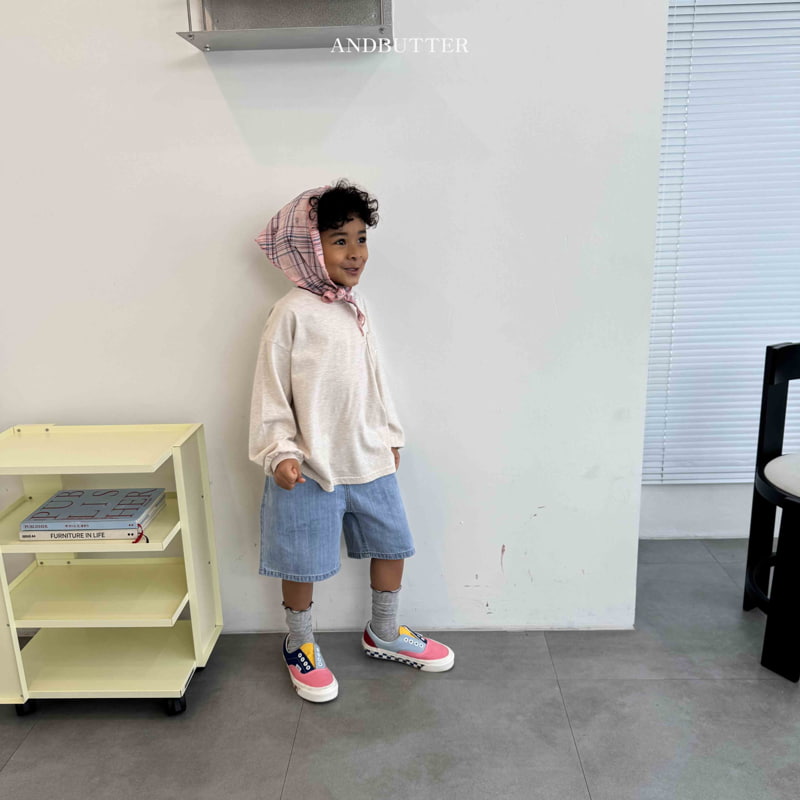 Andbutter - Korean Children Fashion - #toddlerclothing - Two Pocket Denim Pants - 5