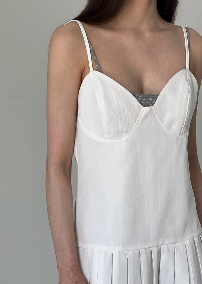 Another Avenue - Korean Women Fashion - #momslook - Pintuck Bustier One-piece - 11