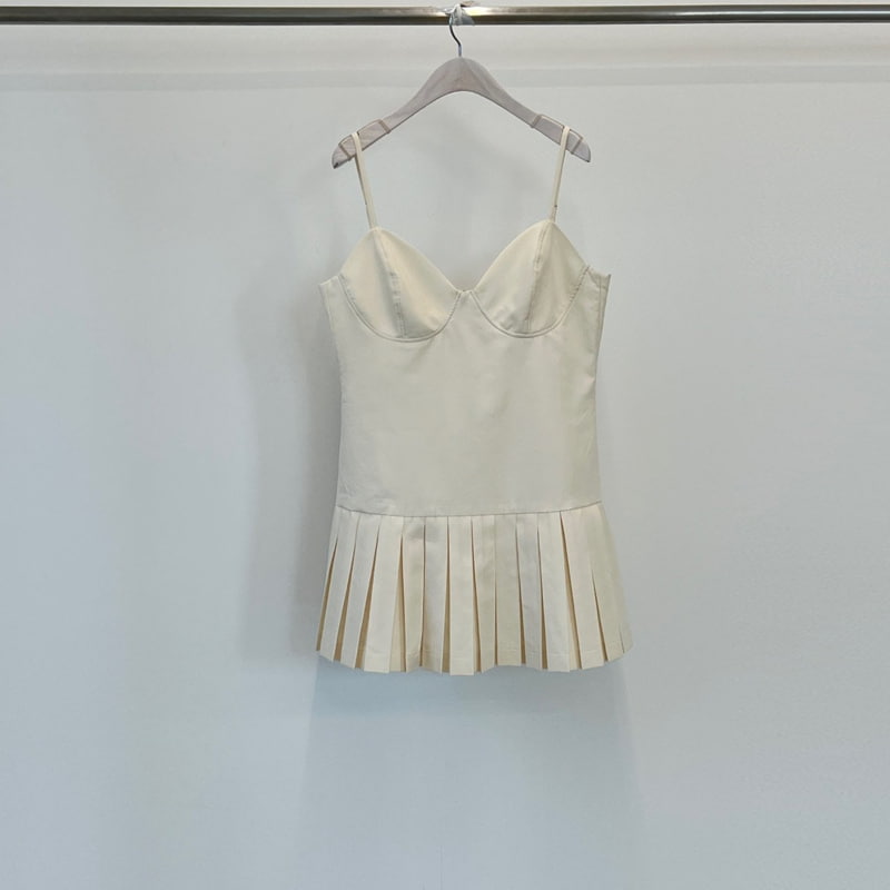 Another Avenue - Korean Women Fashion - #momslook - Pintuck Bustier One-piece - 3