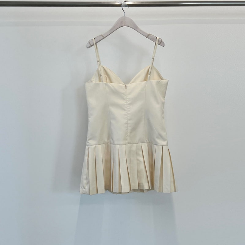 Another Avenue - Korean Women Fashion - #momslook - Pintuck Bustier One-piece - 5