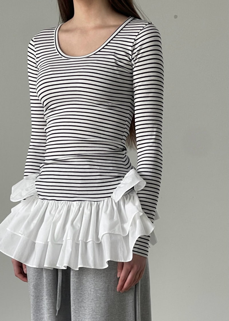 Another Avenue - Korean Women Fashion - #momslook - Two Way Frill One-piece - 11