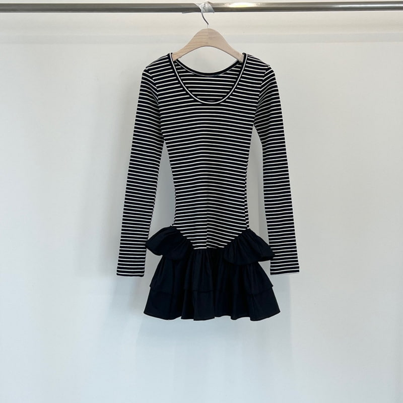Another Avenue - Korean Women Fashion - #momslook - Two Way Frill One-piece - 5