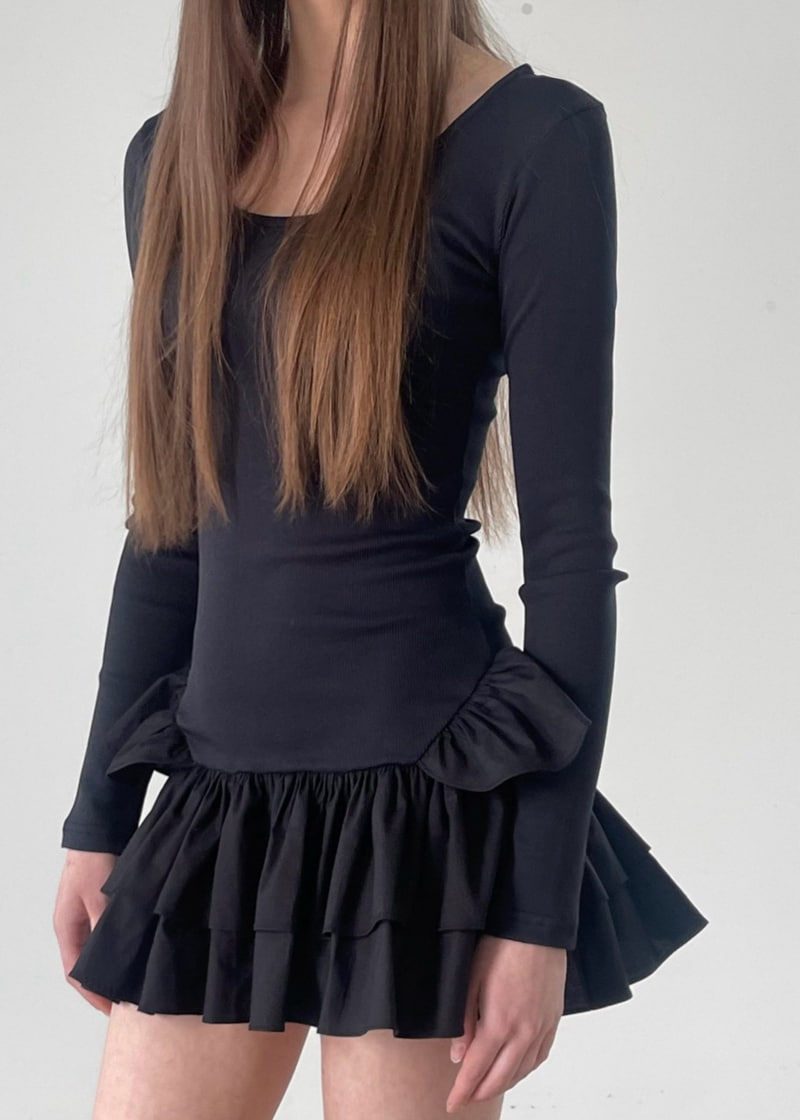 Another Avenue - Korean Women Fashion - #momslook - Two Way Frill One-piece - 7