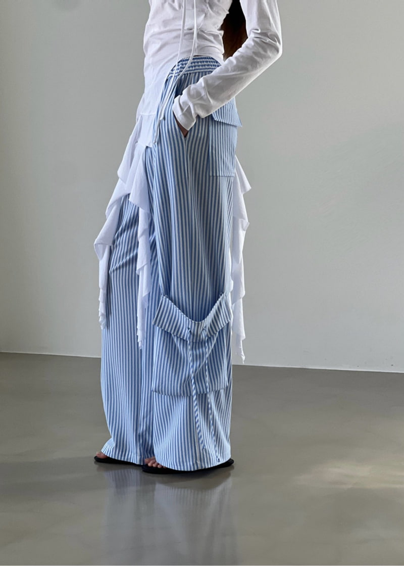 Another Avenue - Korean Women Fashion - #momslook - Stripe Pocket Pants - 12