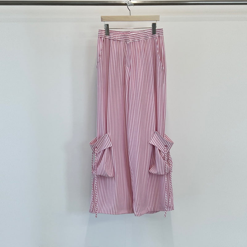Another Avenue - Korean Women Fashion - #momslook - Stripe Pocket Pants - 2
