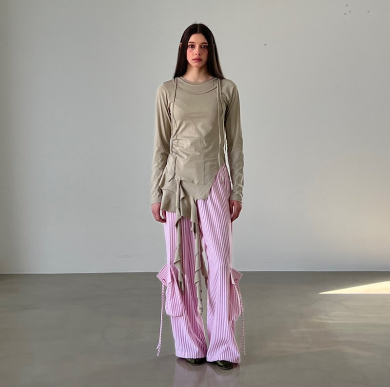 Another Avenue - Korean Women Fashion - #momslook - Stripe Pocket Pants - 6